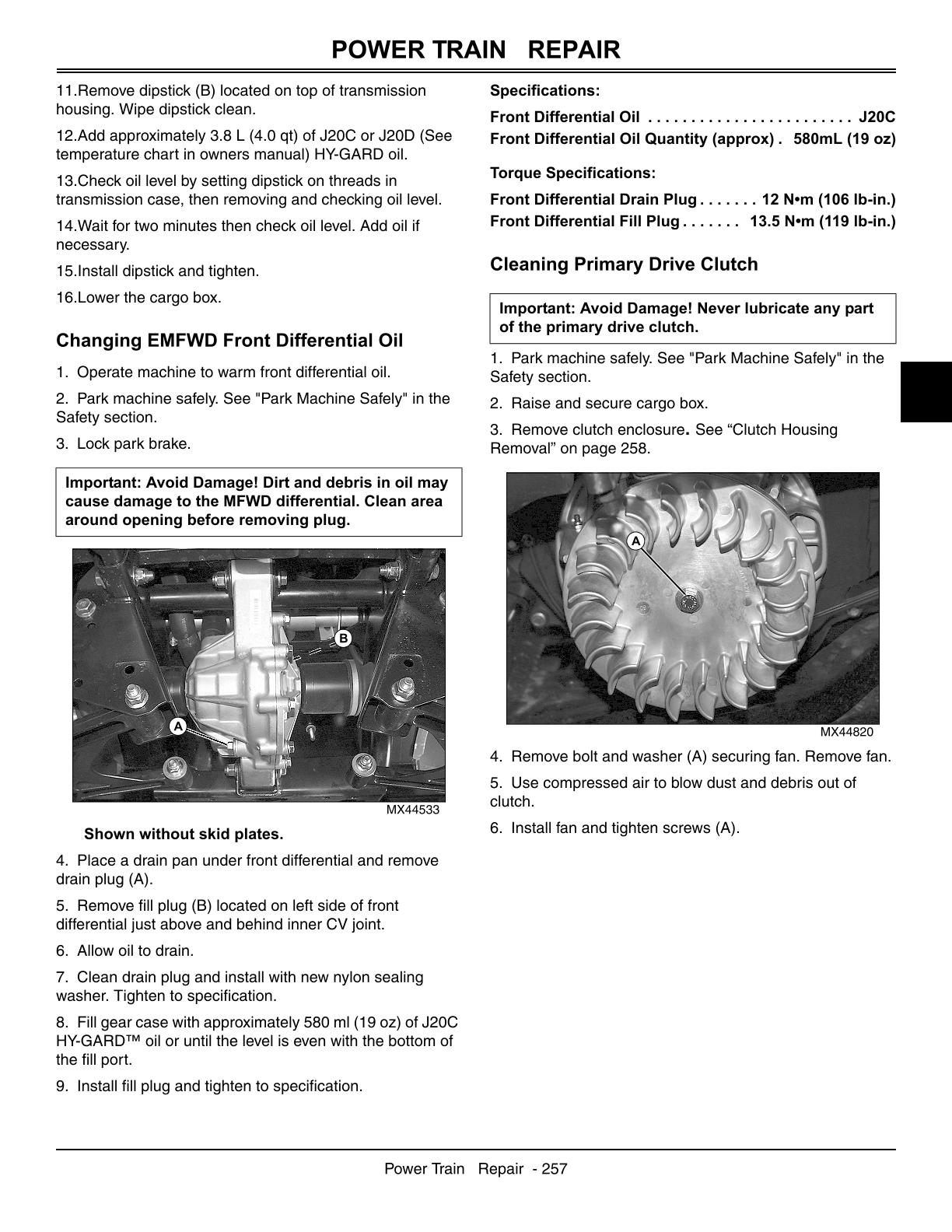 John Deere XUV 825i Gator Utility Vehicle Service Repair Manual - Image 3