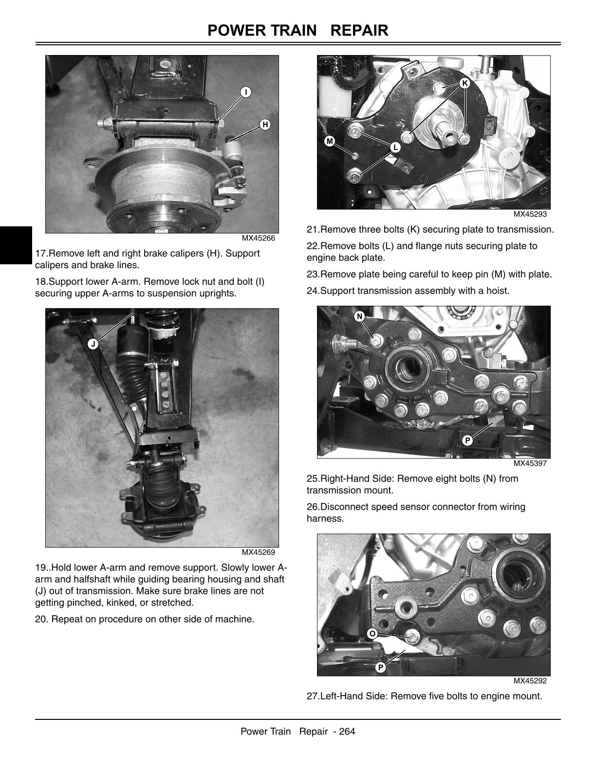 John Deere XUV 825i Gator Utility Vehicle Service Repair Manual - Image 4