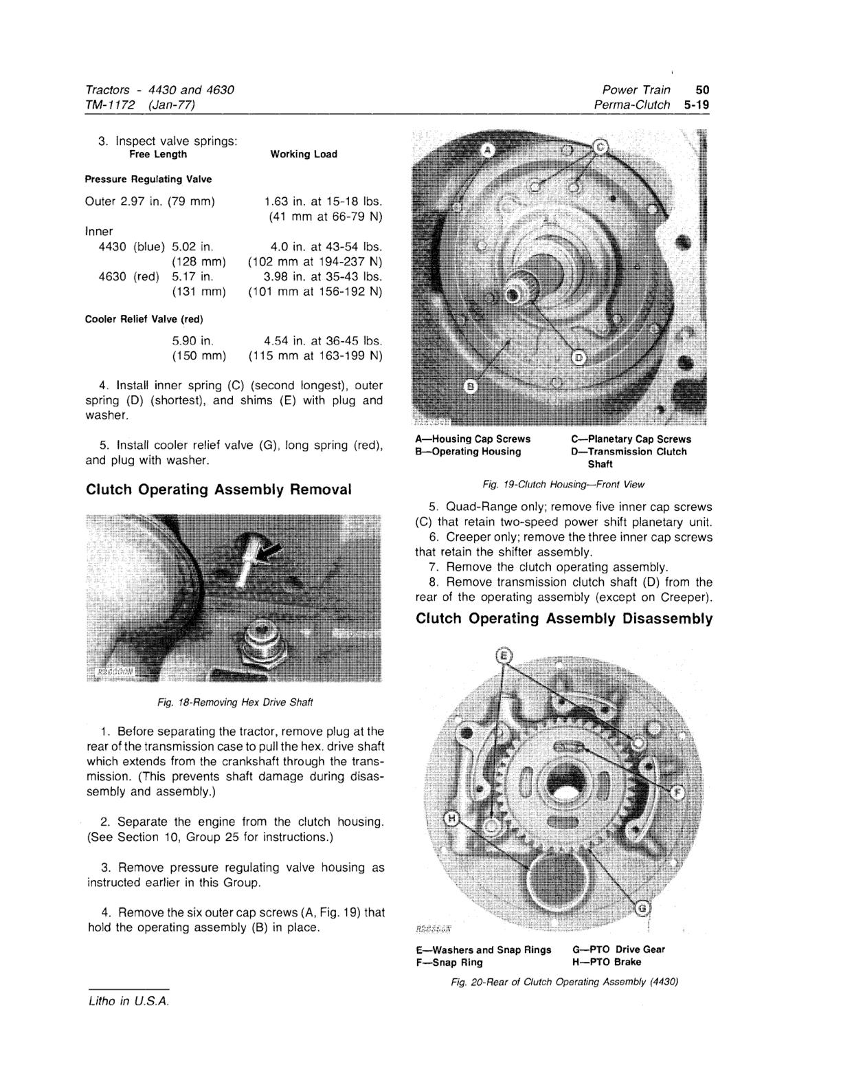 John Deere 4430 4630 Tractor Service Repair Manual - Image 2