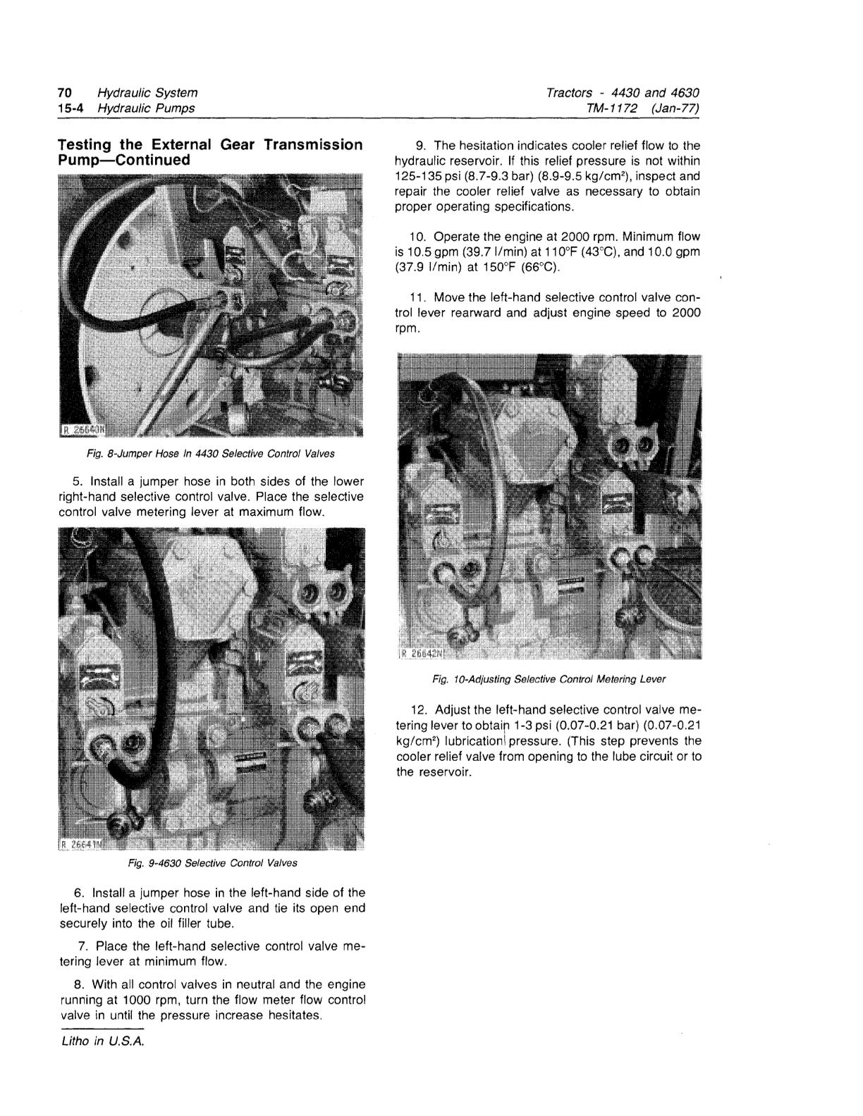 John Deere 4430 4630 Tractor Service Repair Manual - Image 3