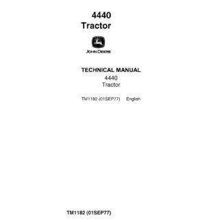 John Deere 4440 Tractor Service Repair Manual
