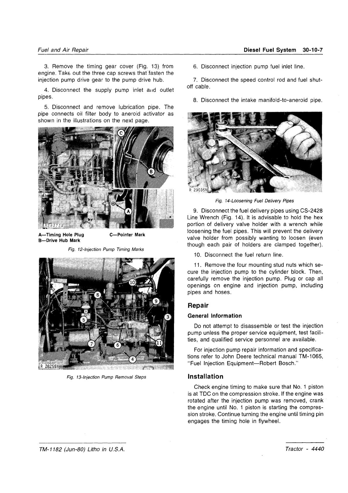 John Deere 4440 Tractor Service Repair Manual - Image 2