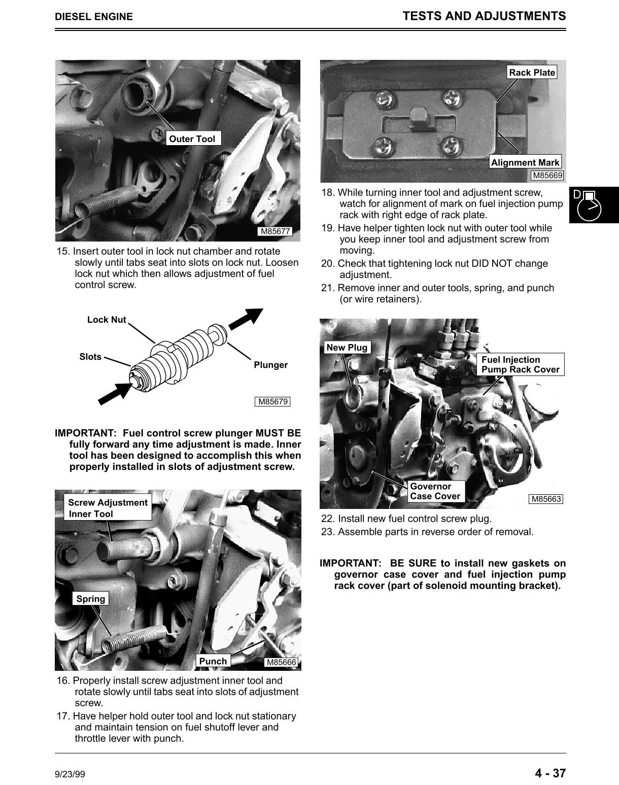 John Deere 425 445 455 Lawn Garden Tractor Service Repair Manual - Image 2