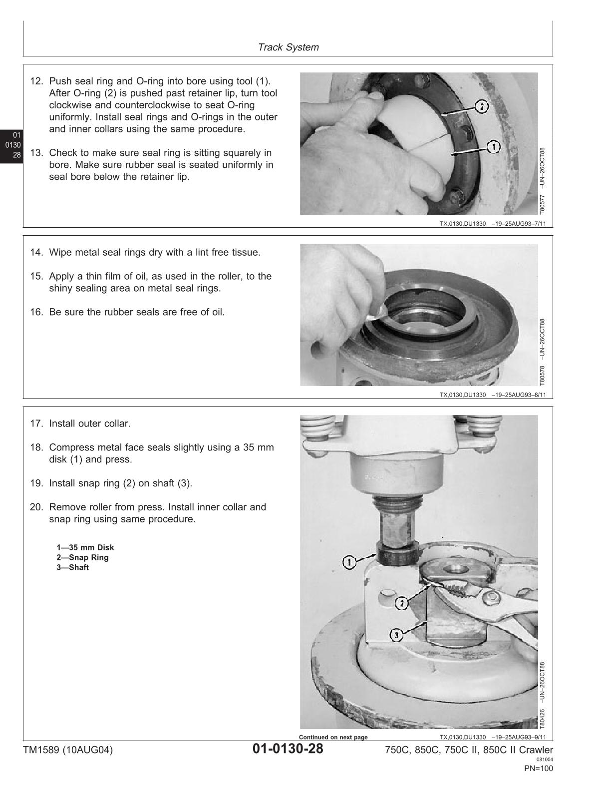 John Deere 750C, 850C, 750C Series II, 850CSeries II Crawler Dozers Service Repair Manual - Image 2