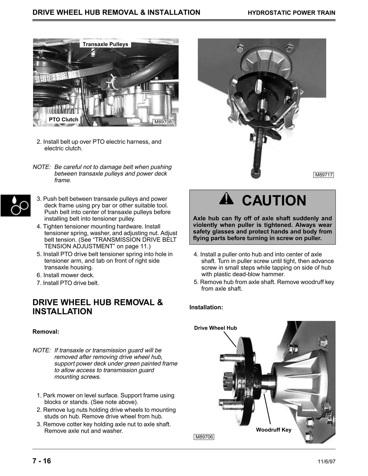 John Deere GS25 GS30 GS45 GS75 HD45 HD75 Commercial Walk-Behind Mower Service Repair Manual - Image 4