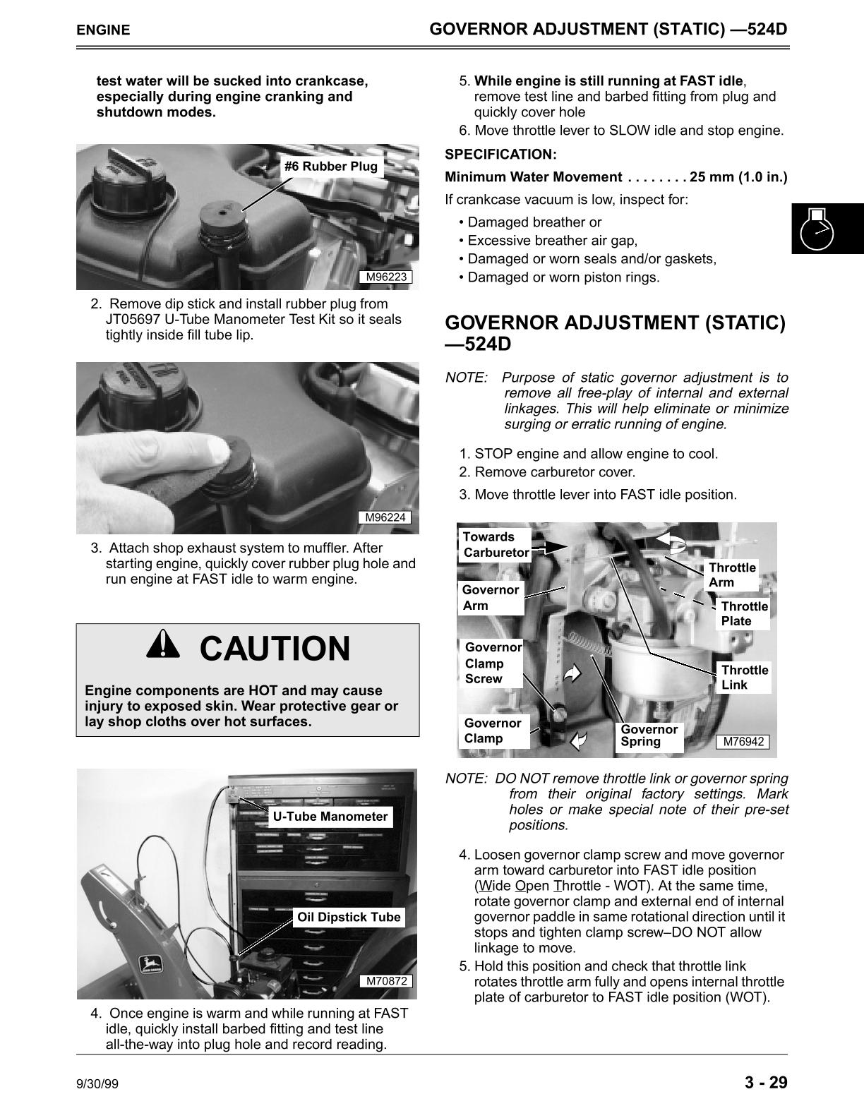 John Deere 524D, 724D, 826D, 828D and 1032D Walk-Behind Snowblowers Service Repair Manual - Image 2