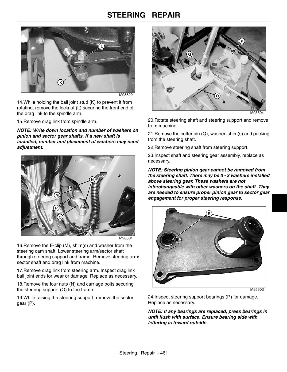 John Deere GT225 GT235 GT235E GT245 Lawn Garden Tractor Service Repair Manual - Image 4