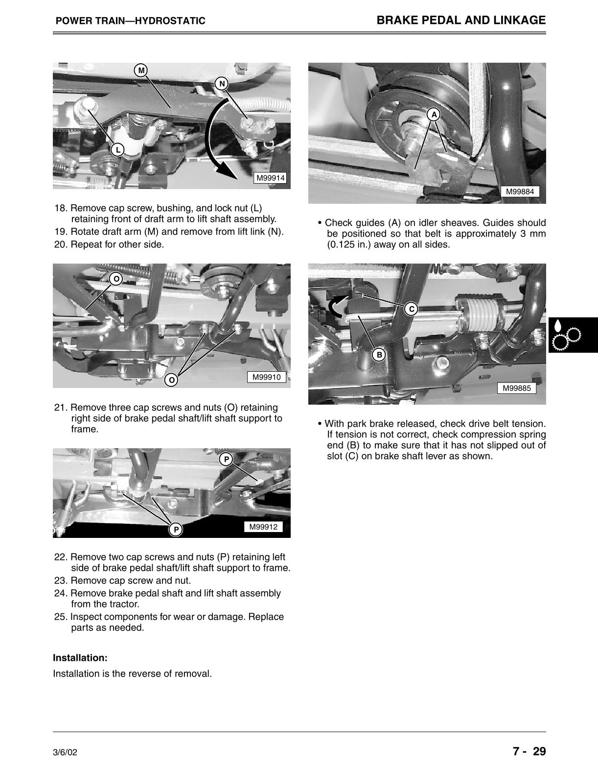 John Deere LTR155 LTR166 LTR180 Lawn Garden Tractor Service Repair Manual - Image 3