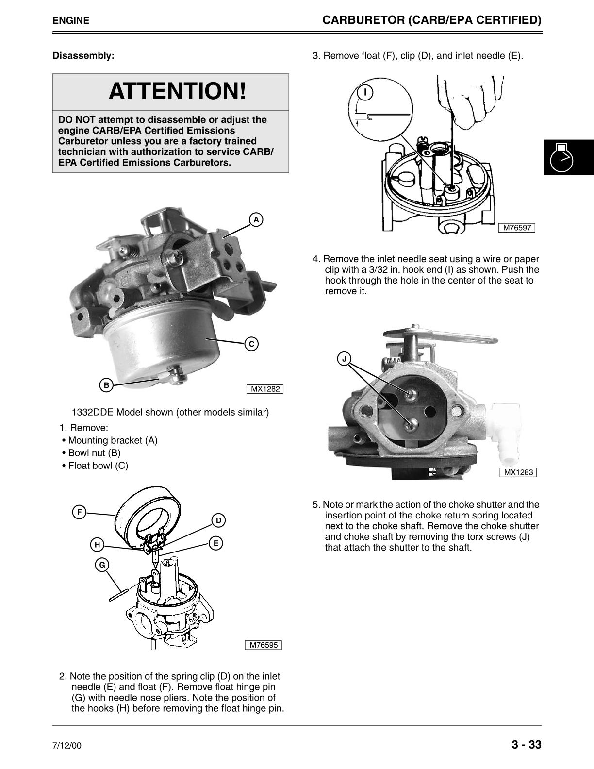 John Deere 924DE, 1128DE, 1128DDE, 1332DDE Walk-Behind Snowblowers Service Repair Manual - Image 2