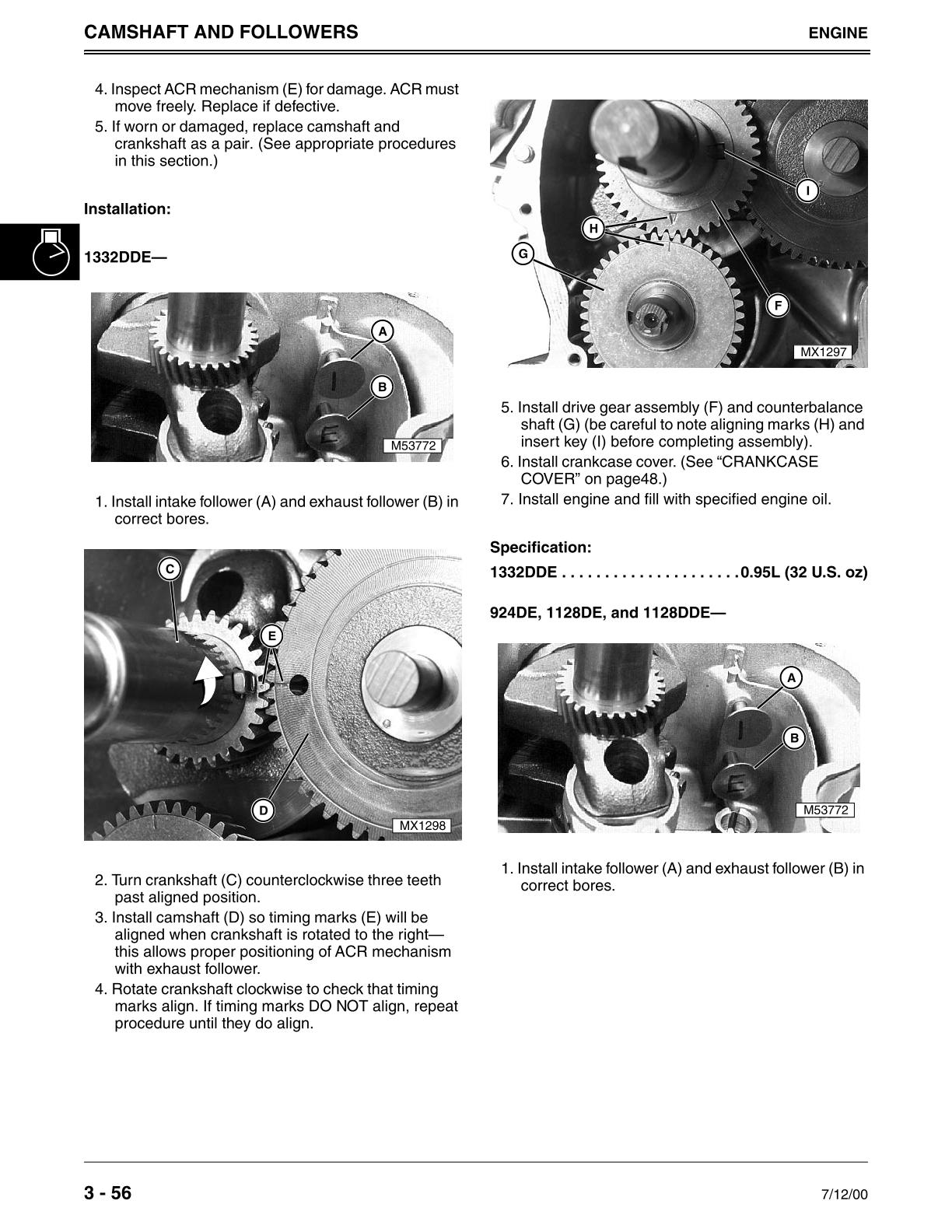 John Deere 924DE, 1128DE, 1128DDE, 1332DDE Walk-Behind Snowblowers Service Repair Manual - Image 4