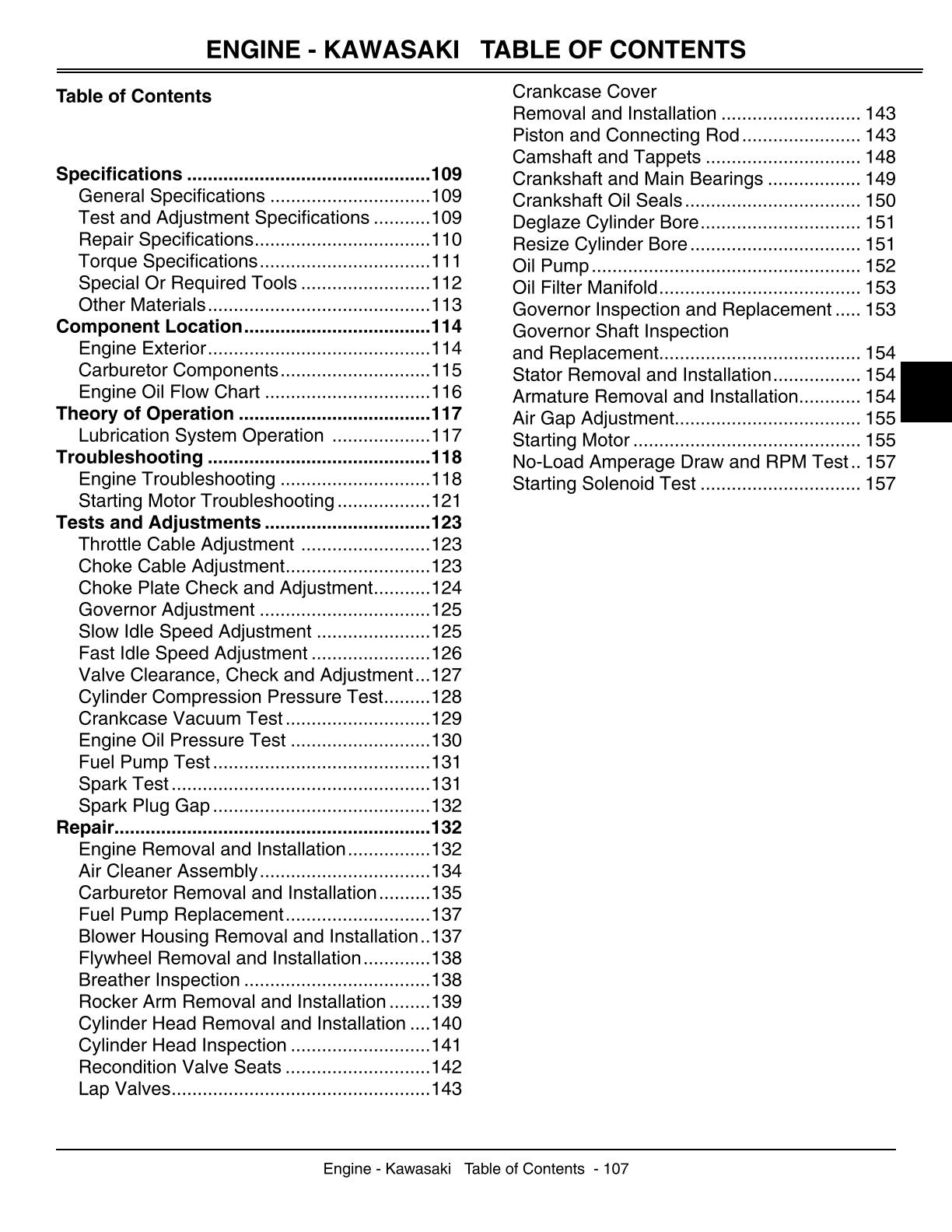 John Deere LT150 LT160 LT170 LT180 Lawn Garden Tractor Service Repair Manual - Image 4