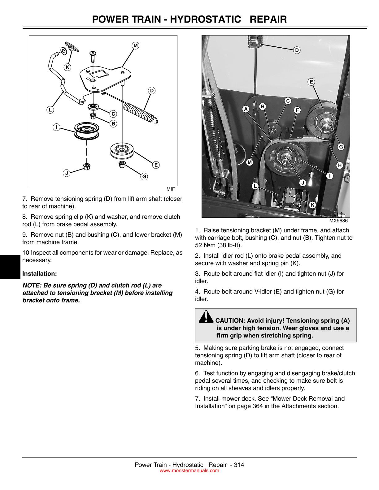 John Deere L100 L110 L120 L130 Lawn Garden Tractor Service Repair Manual - Image 3