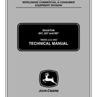 John Deere 647 657 667 QuickTrak Mower Service Repair Manual