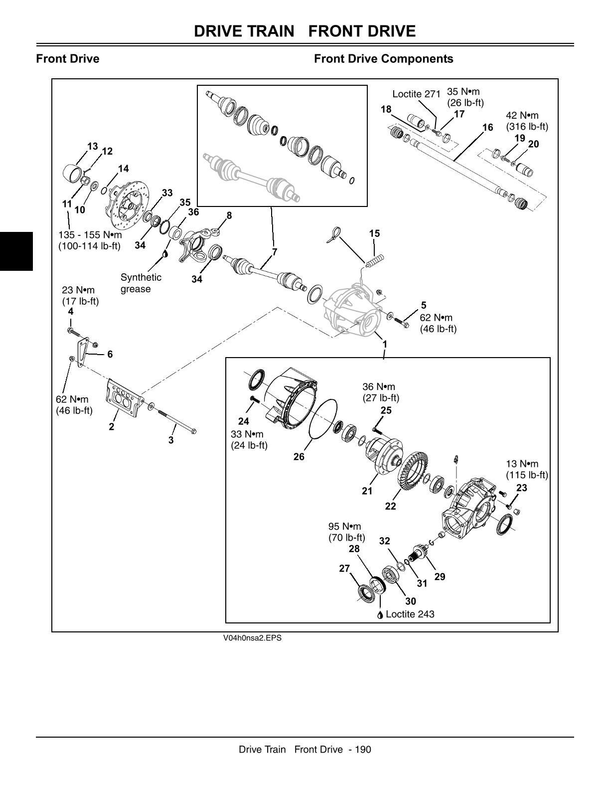 John Deere 500, 500EX and 500EXT Buck Utility ATV Service Repair Manual - Image 4