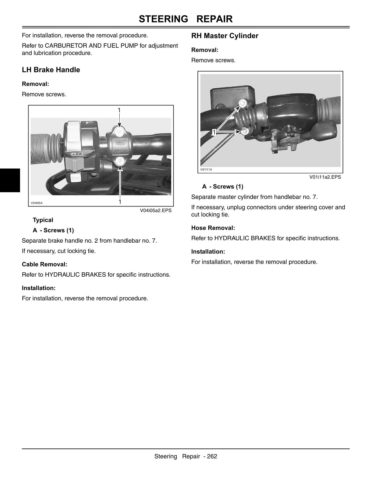 John Deere 500, 650, 650EX and 650EXT Trail Buck Utility ATV Service Repair Manual - Image 4