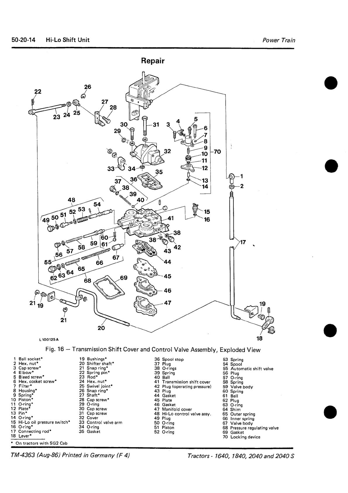 John Deere 1640 1840 2040 2040s Tractors Service Repair Manual - Image 4