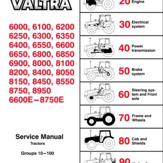 Valtra Tractors Valmet Series Service Repair Manual