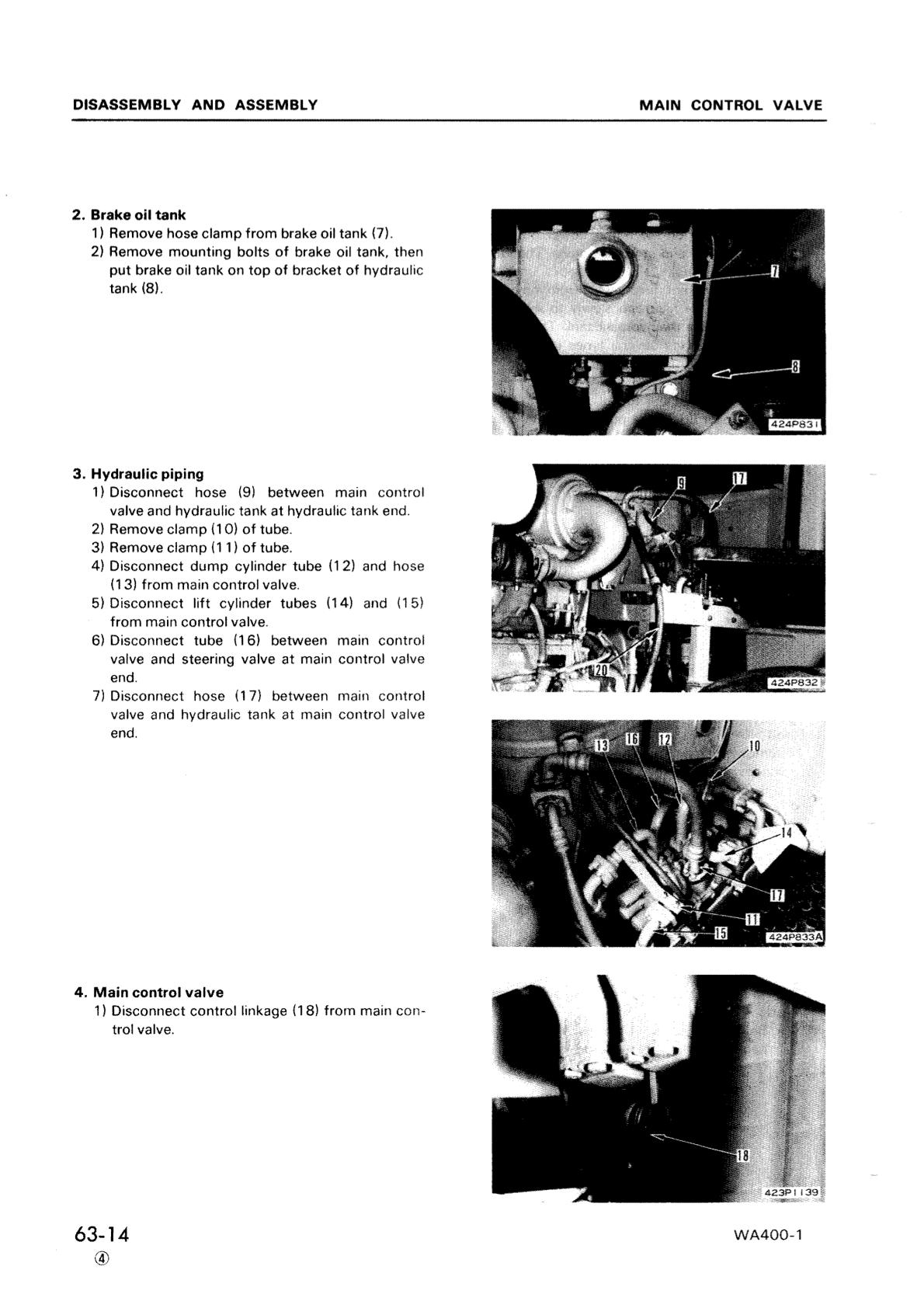 Komatsu WA400-1 Wheel Loader Service Repair Manual - Image 3