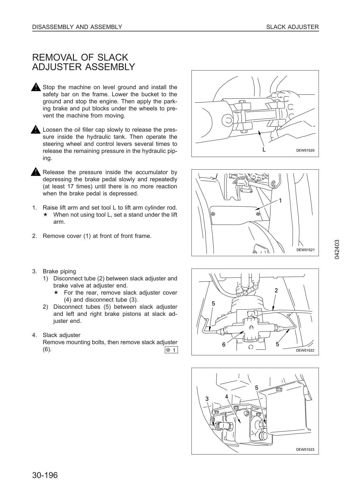 Komatsu WA420-3 Wheel Loader Service Repair Manual - Image 3