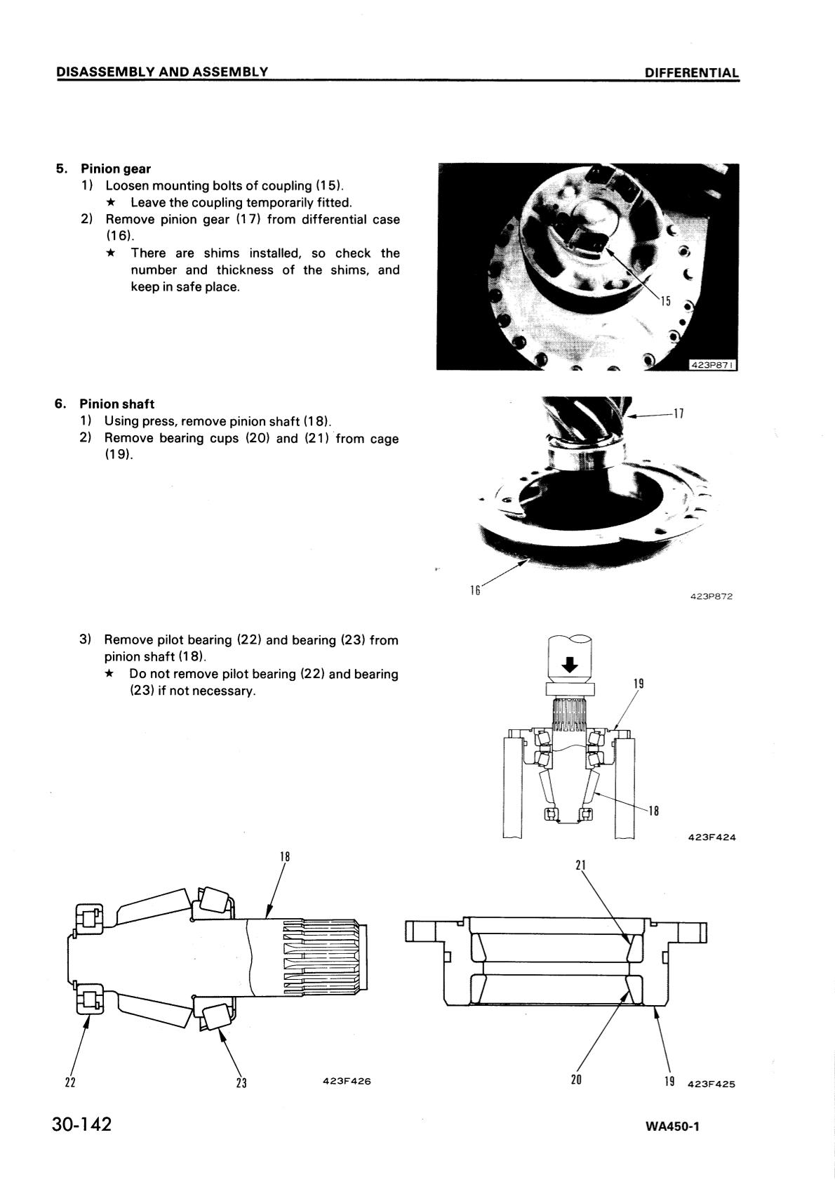 Komatsu WA450-1 Wheel Loader Service Repair Manual - Image 3