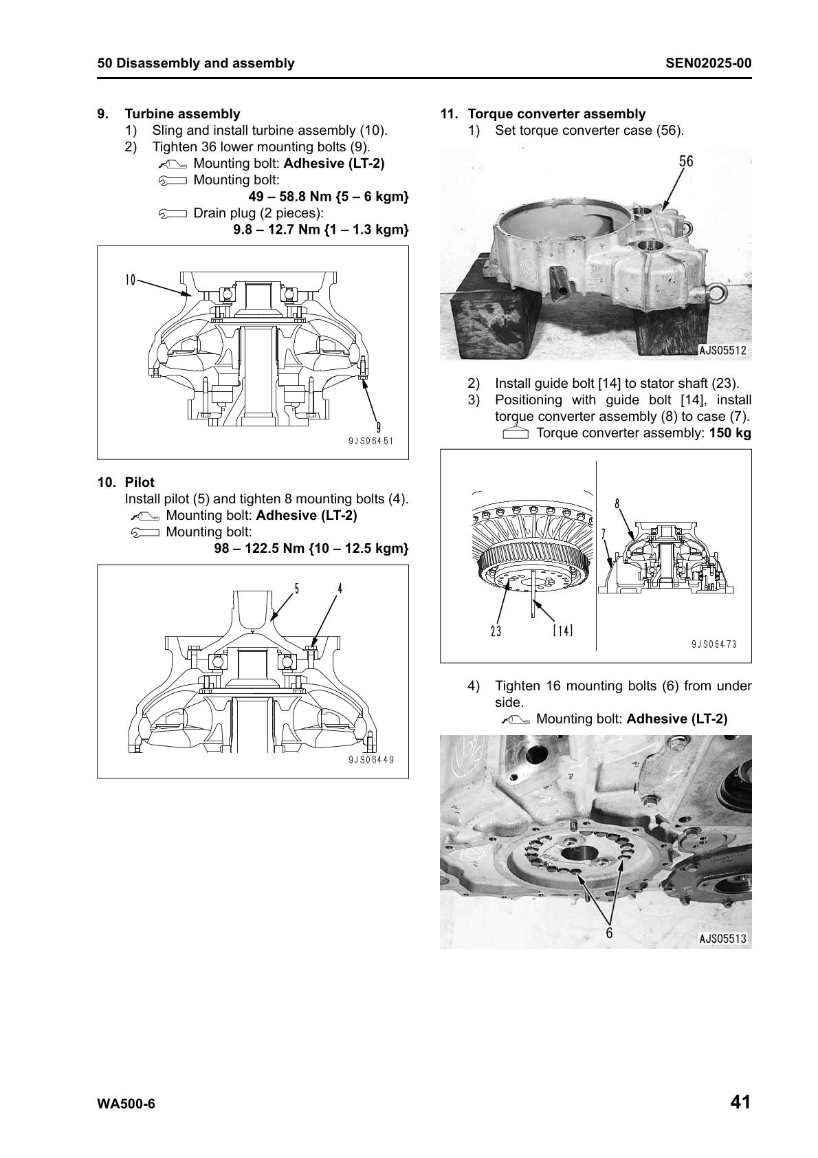 Komatsu WA500-6 Galeo Wheel Loader Service Repair Manual - Image 4