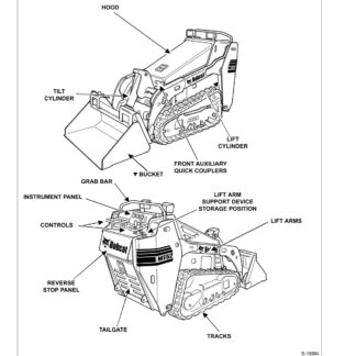 Bobcat MT52 MT55 Compact Track Loader Service Repair Manual
