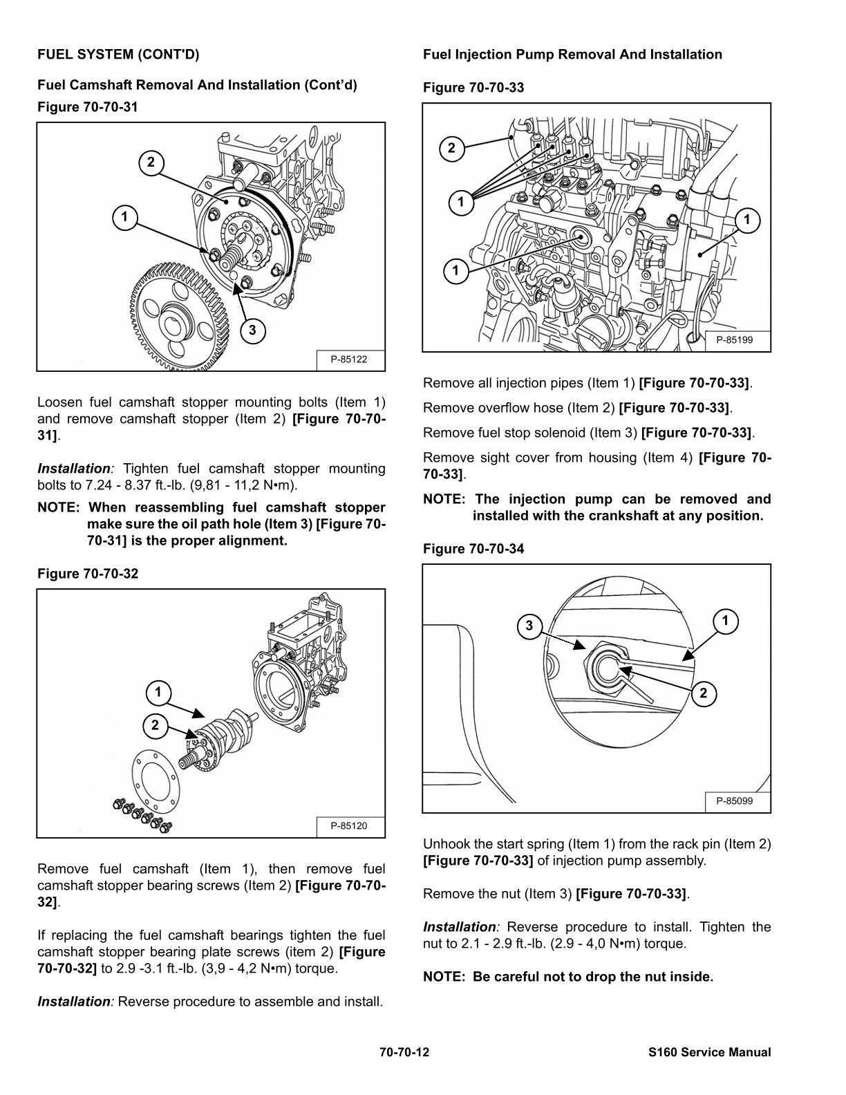 Bobcat S160 Skid Steer Loader Service Repair Manual - Image 3