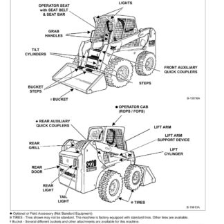 Bobcat S220 Skid Steer Loader Service Repair Manual