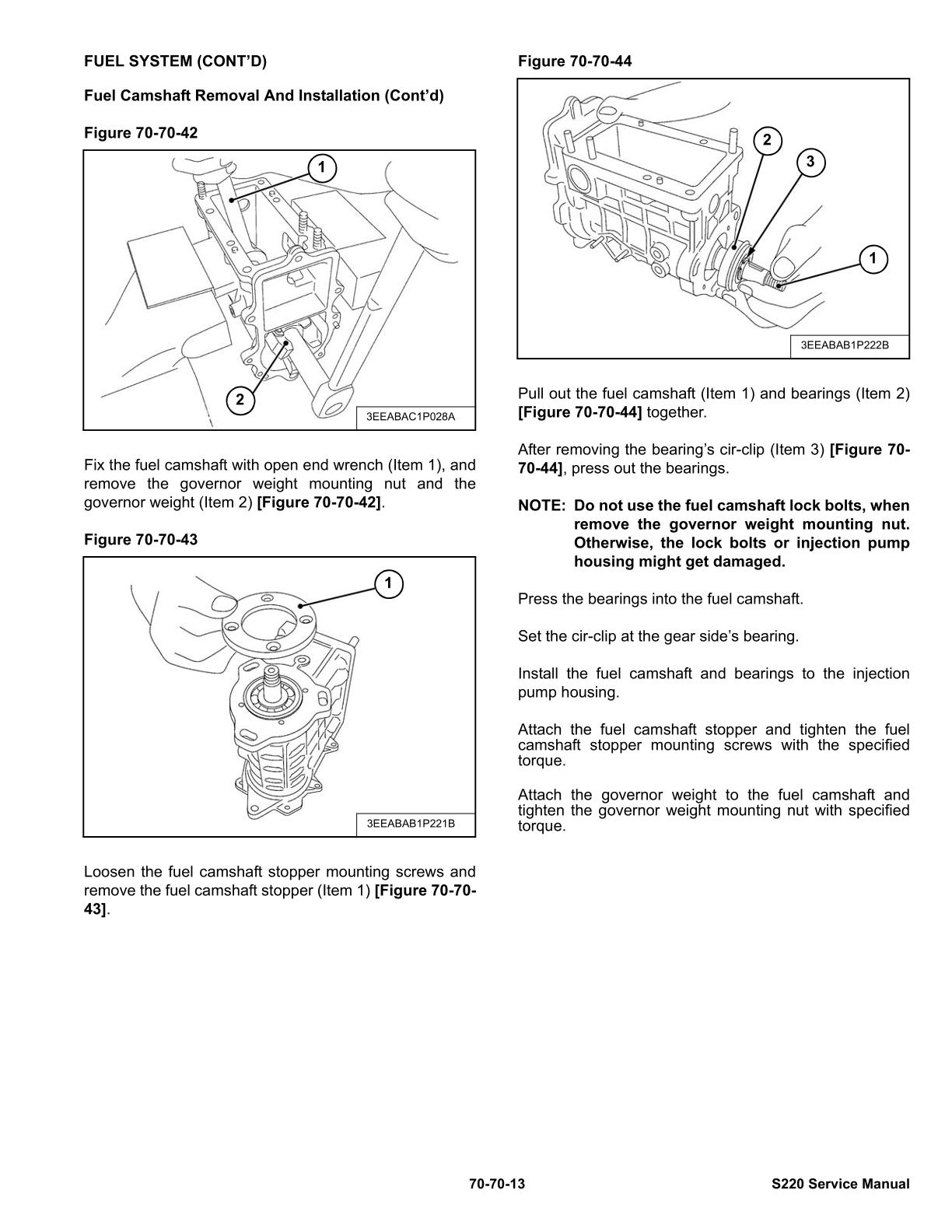 Bobcat S220 Skid Steer Loader Service Repair Manual - Image 3