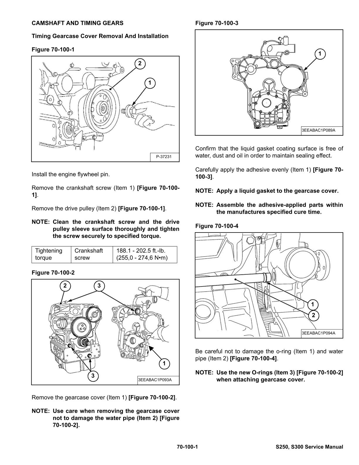 Bobcat S250, S300 Skid Steer Loader Service Repair Manual - Image 4