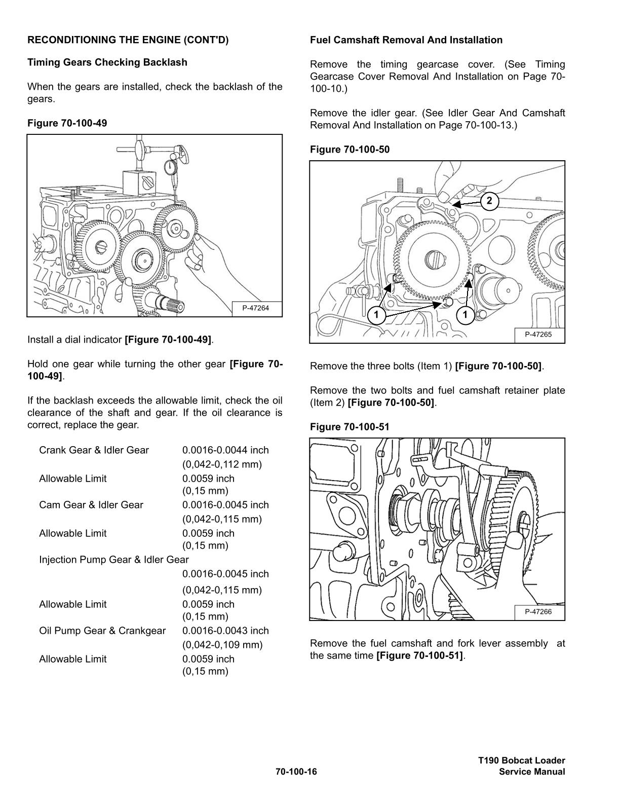Bobcat T190 Compact Track Loader Service Repair Manual - Image 3
