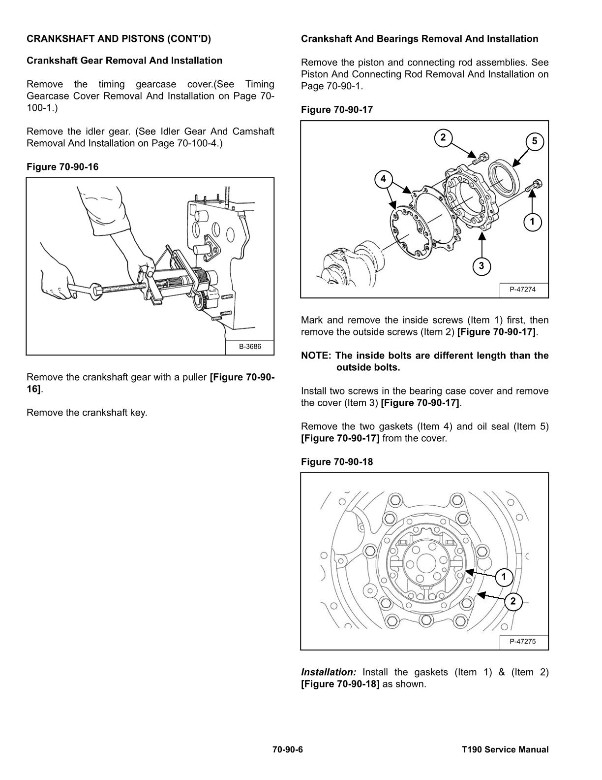Bobcat T190 Compact Track Loader Service Repair Manual - Image 3