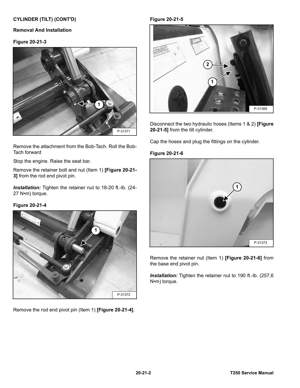 Bobcat T250 Compact Track Loader Service Repair Manual - Image 2