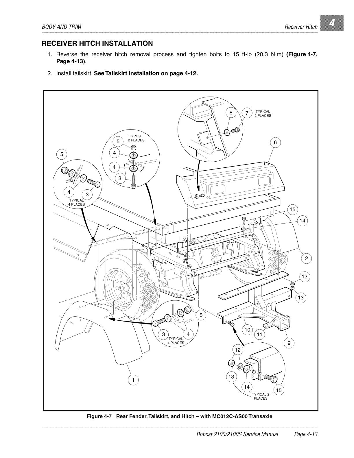 Bobcat 2100 2100S Workmate Utility Vehicle Service Repair Manual - Image 2