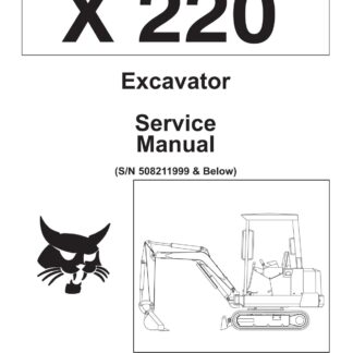 Bobcat 220 Mini Excavator Service Repair Manual