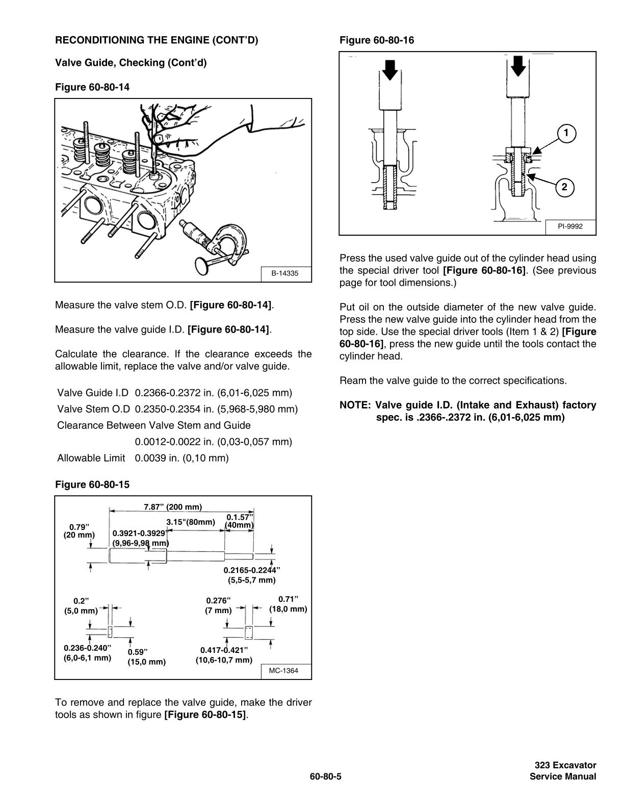 Bobcat 323 Compact Excavator Service Repair Manual - Image 4