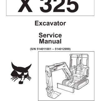 Bobcat 325 Compact Excavator Service Repair Manual