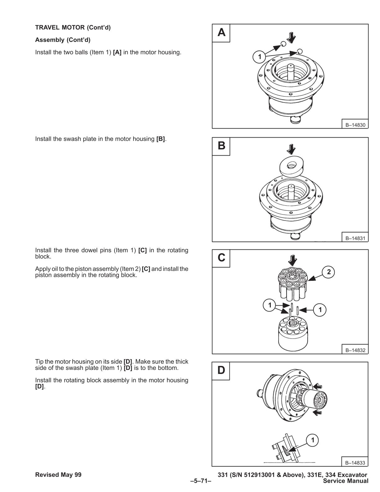 Bobcat 331, 331E, 334 Compact Excavator Service Repair Manual - Image 4