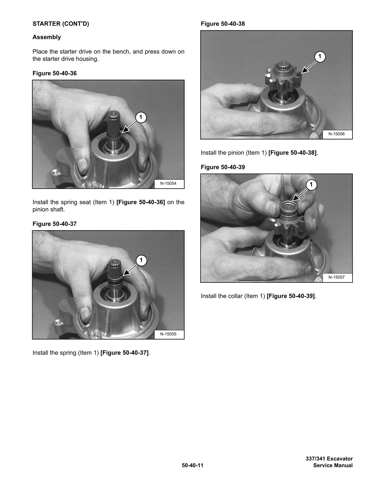 Bobcat 337, 341 Compact Excavator Service Repair Manual - Image 3