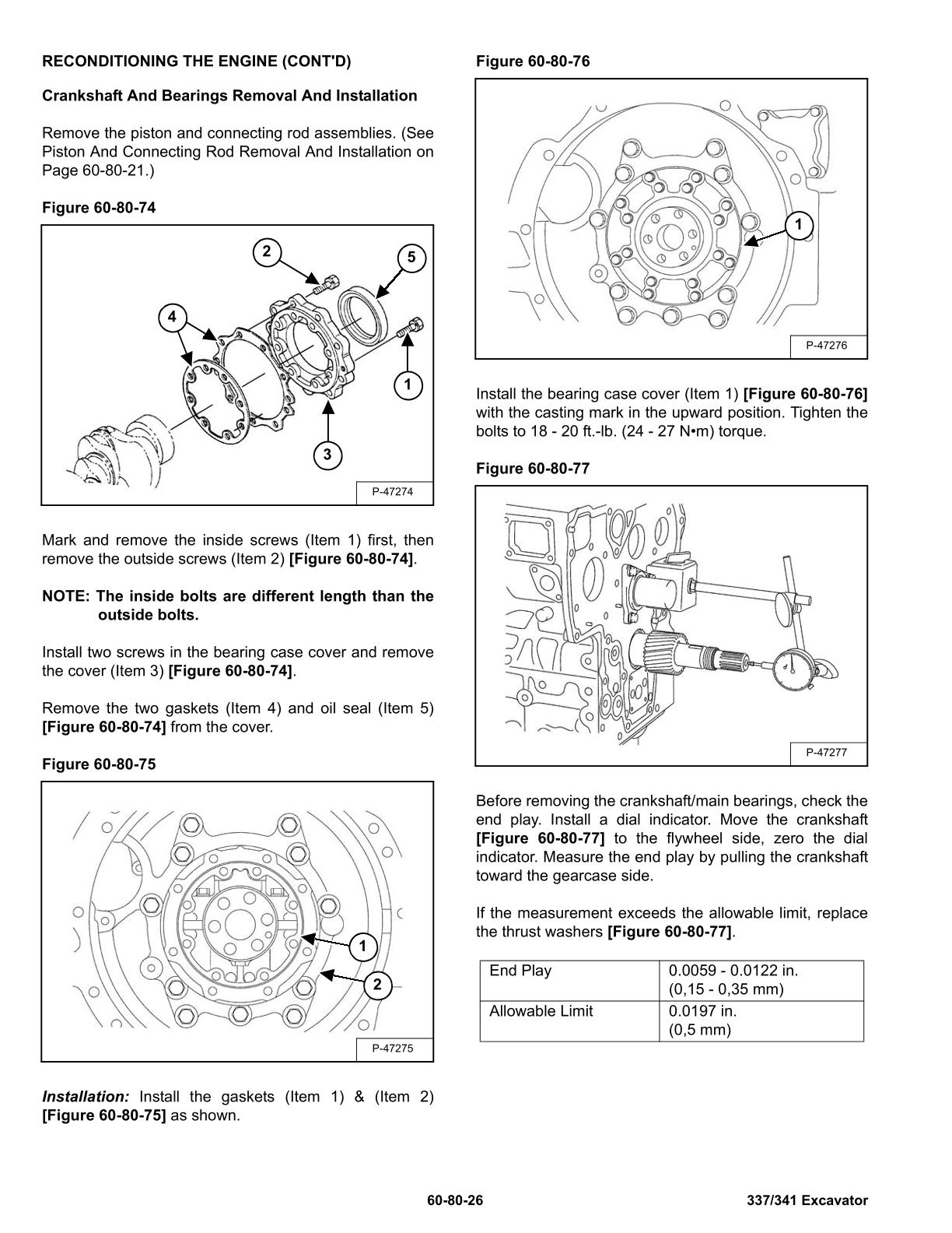 Bobcat 337, 341 Compact Excavator Service Repair Manual - Image 3