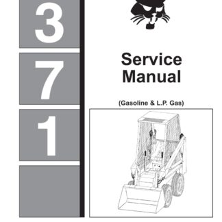 Bobcat 371 Skid Steer Loader Service Repair Manual