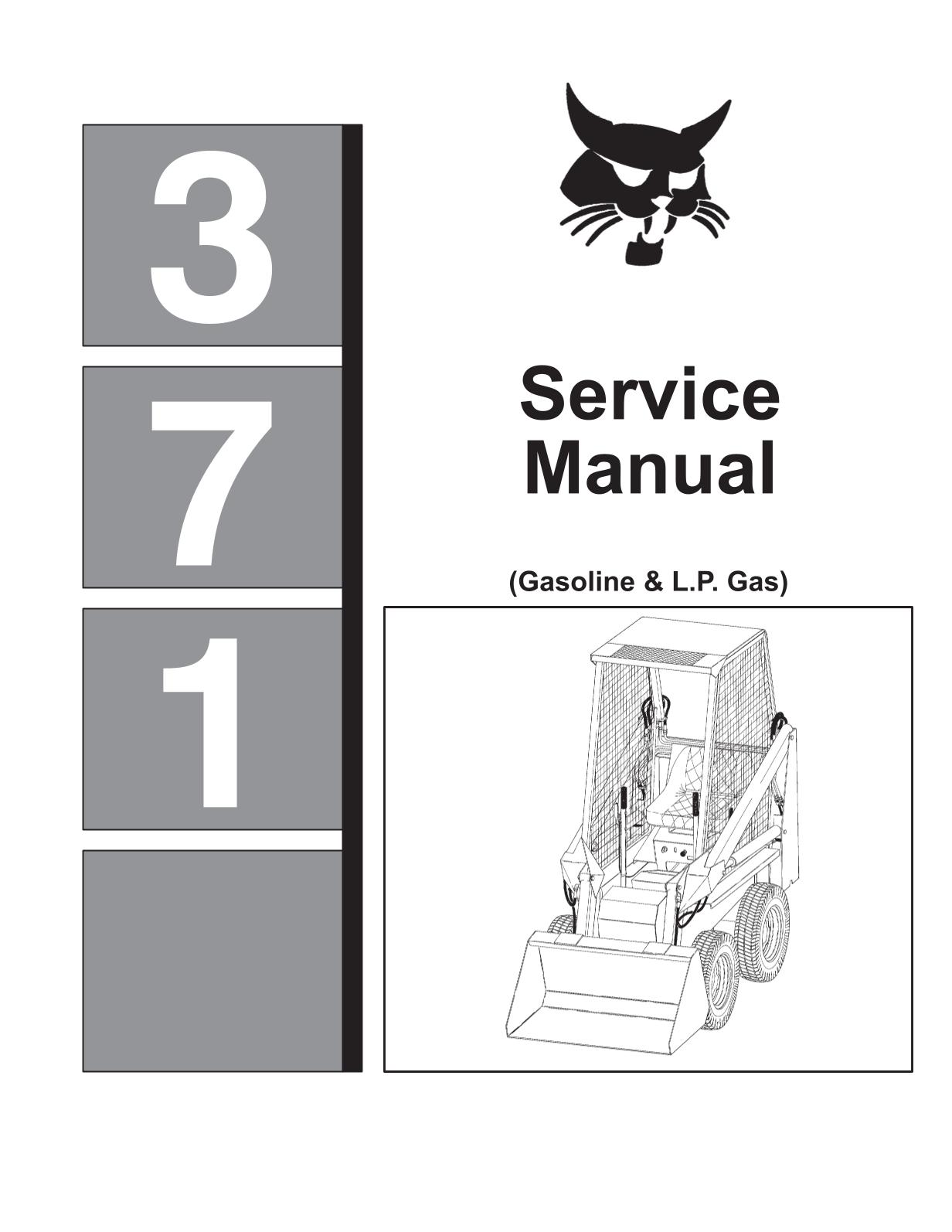 Bobcat 371 Skid Steer Loader Service Repair Manual