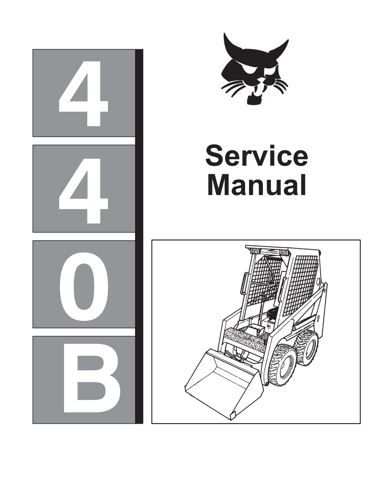Bobcat Farmboy 440B Skid Steer Loader Service Repair Manual