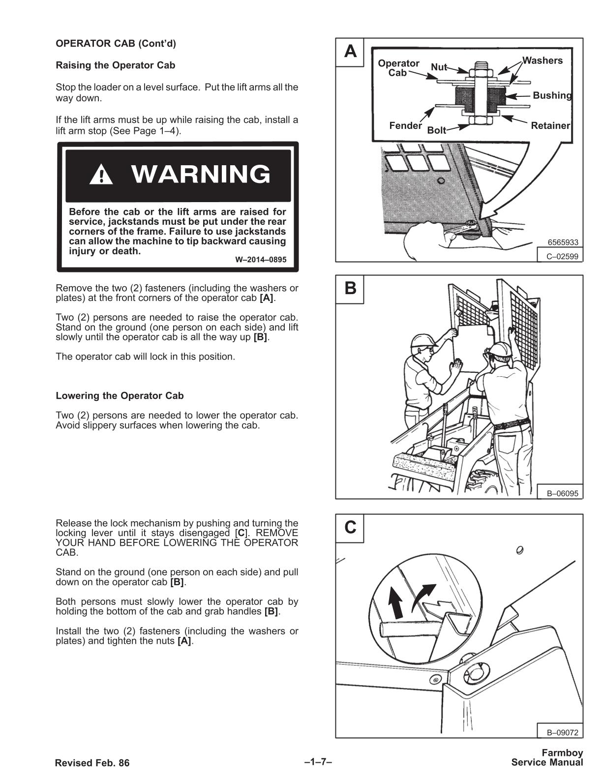Bobcat Farmboy 440B Skid Steer Loader Service Repair Manual - Image 2