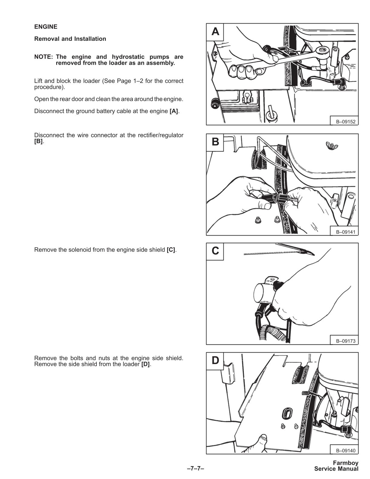 Bobcat Farmboy 440B Skid Steer Loader Service Repair Manual - Image 4