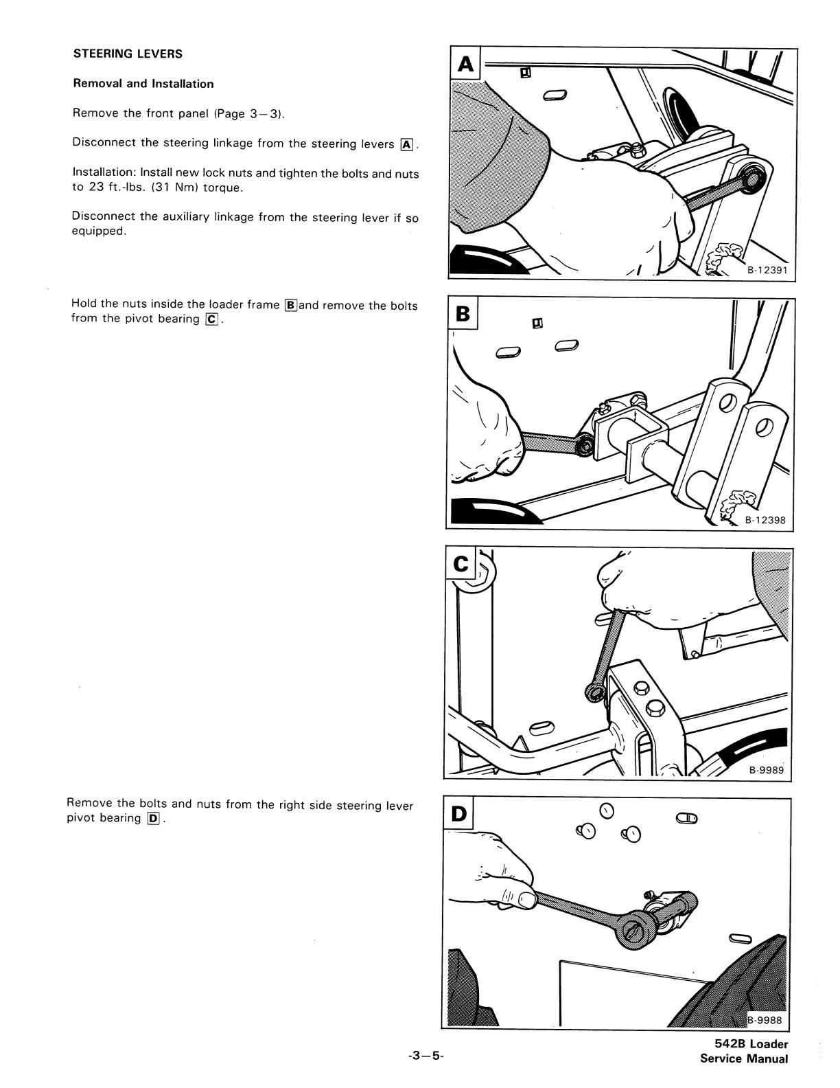 Bobcat 542B Skid Steer Loader Service Repair Manual - Image 4