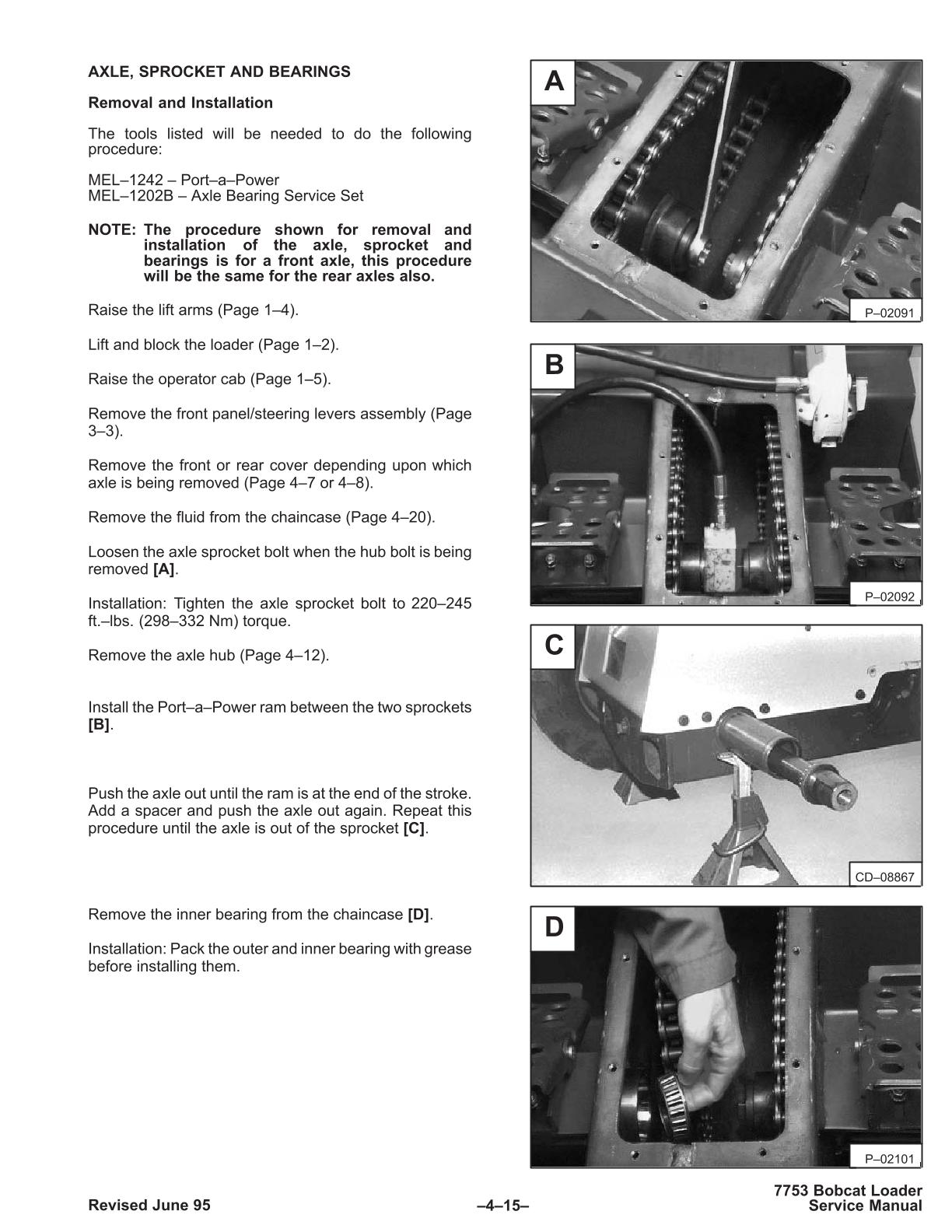 Bobcat 7753 Skid Steer Loader Service Repair Manual - Image 4