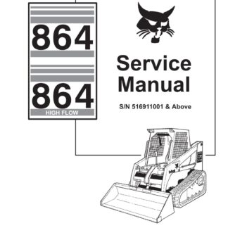Bobcat 864 Compact Track Loader Service Repair Manual