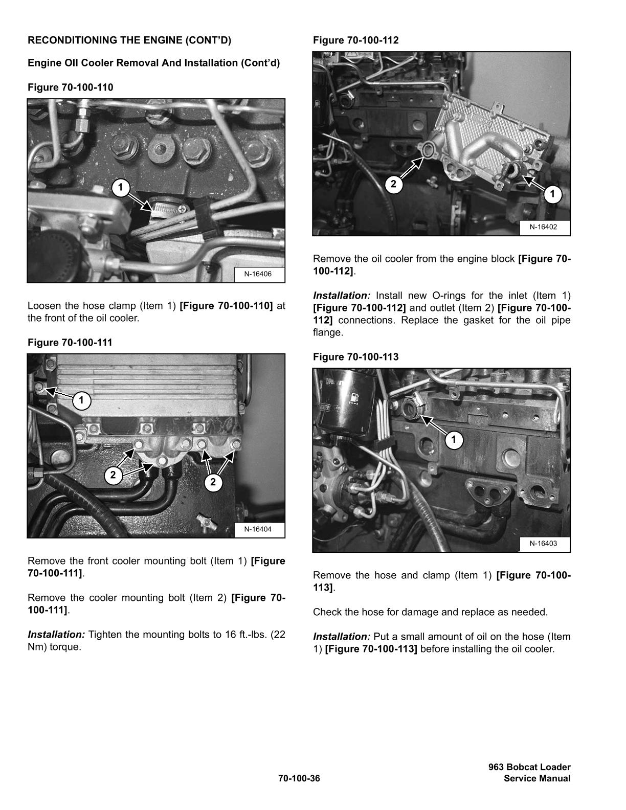 Bobcat 963 Skid Steer Loader Service Repair Manual - Image 3