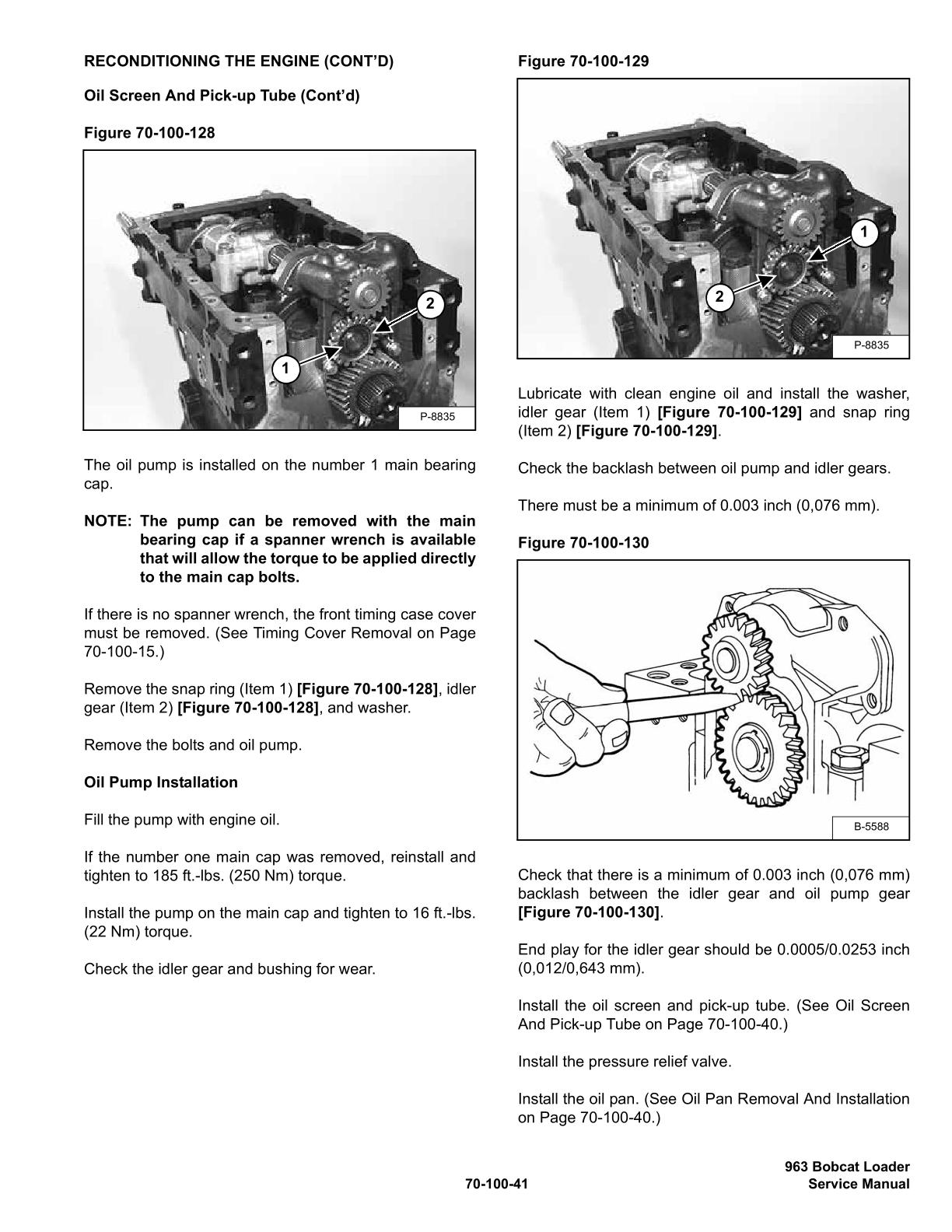 Bobcat 963 Skid Steer Loader Service Repair Manual - Image 4